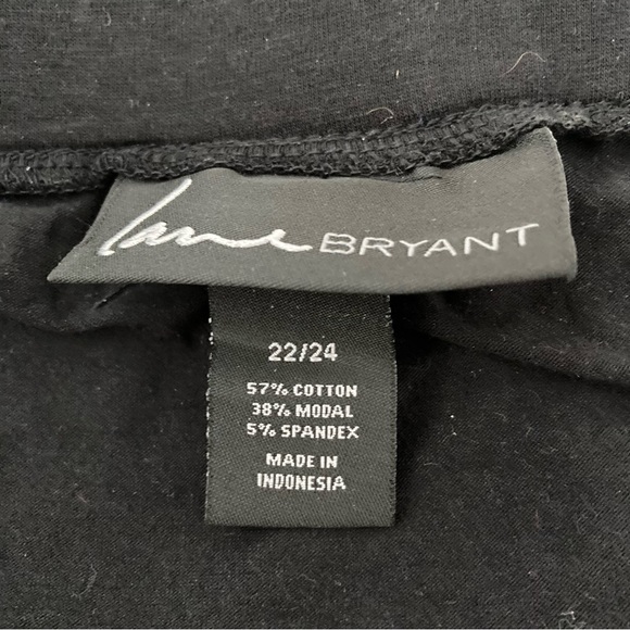 Lane Bryant Size 22/24 Black Maxi Skirt with 16 Inch Slit on Both Sides - Picture 5 of 5